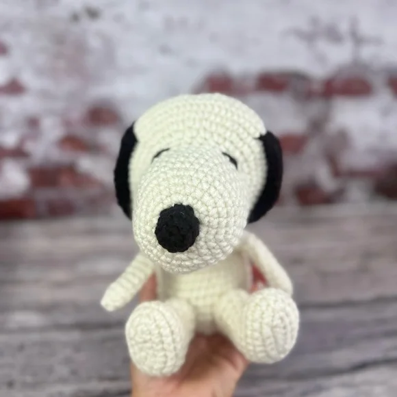 Handmade Crochet Snoopy Amigurumi Doll | Cute Plush Toy or Home Décor - Picture 11 of 13